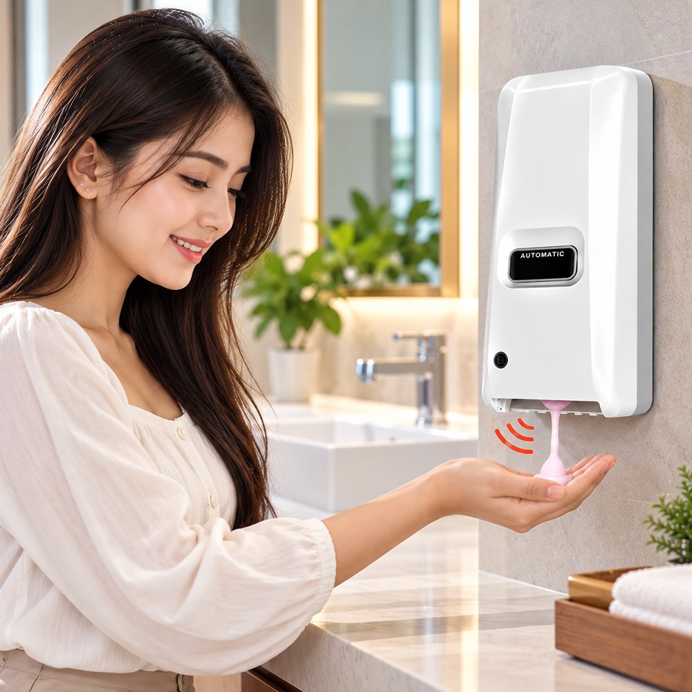 Automatic Soap Dispenser installed in a washroom
