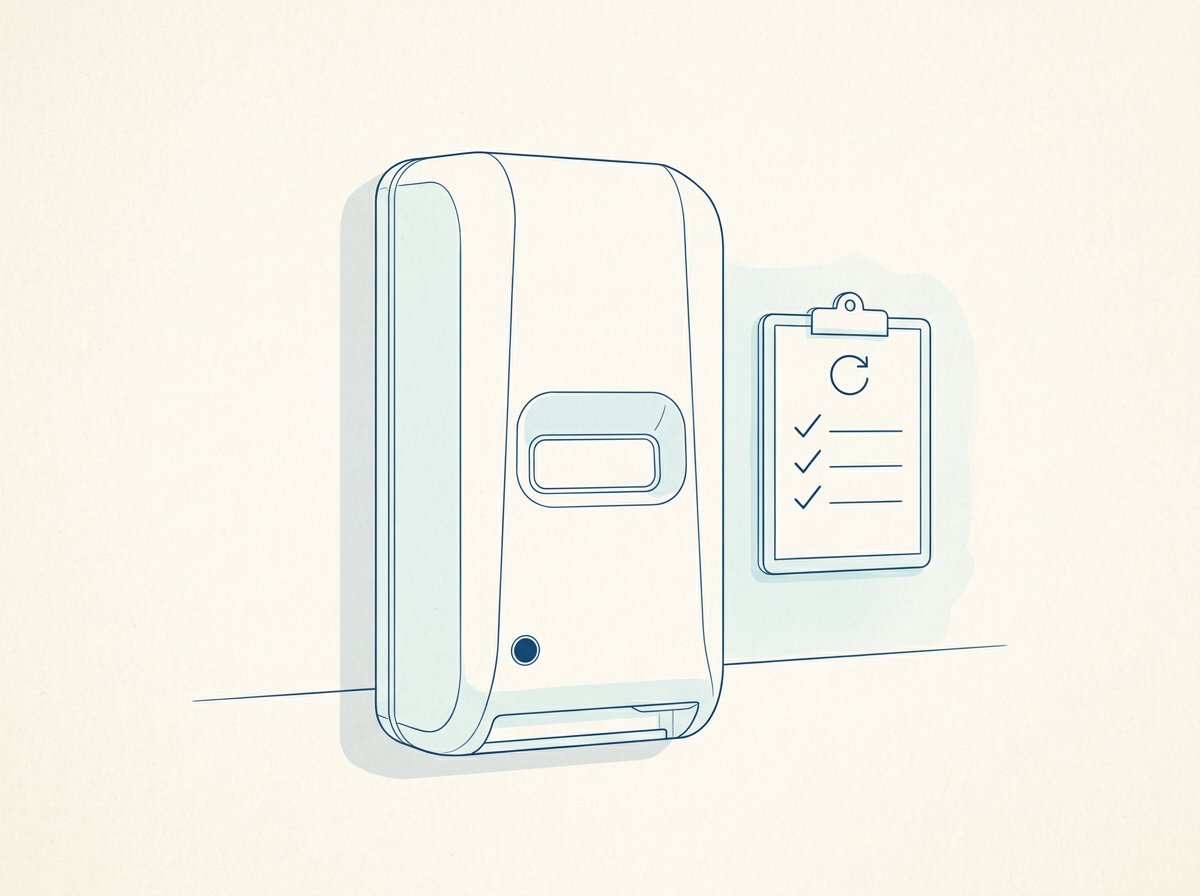 Line illustration: Easy routine maintenance