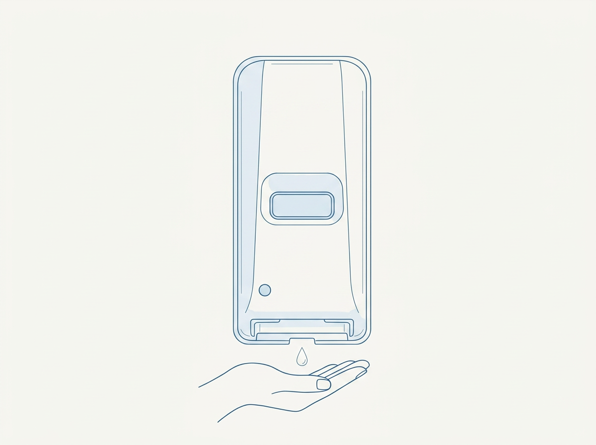 Line illustration: Touch-free everyday use